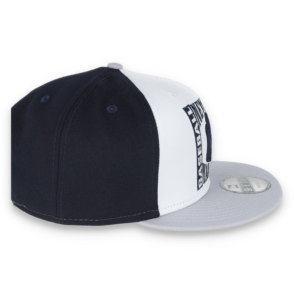 New Era New York Yankee Retro Sport 9FIFTY Snapback Hat - White/Navy product image 6, provided for visual reference and