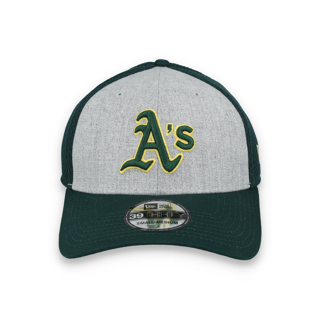 New Era Oakland Athletics Prime Neo 39THIRTY Flex Hat – Greem/Grey product image 3, provided for visual reference and