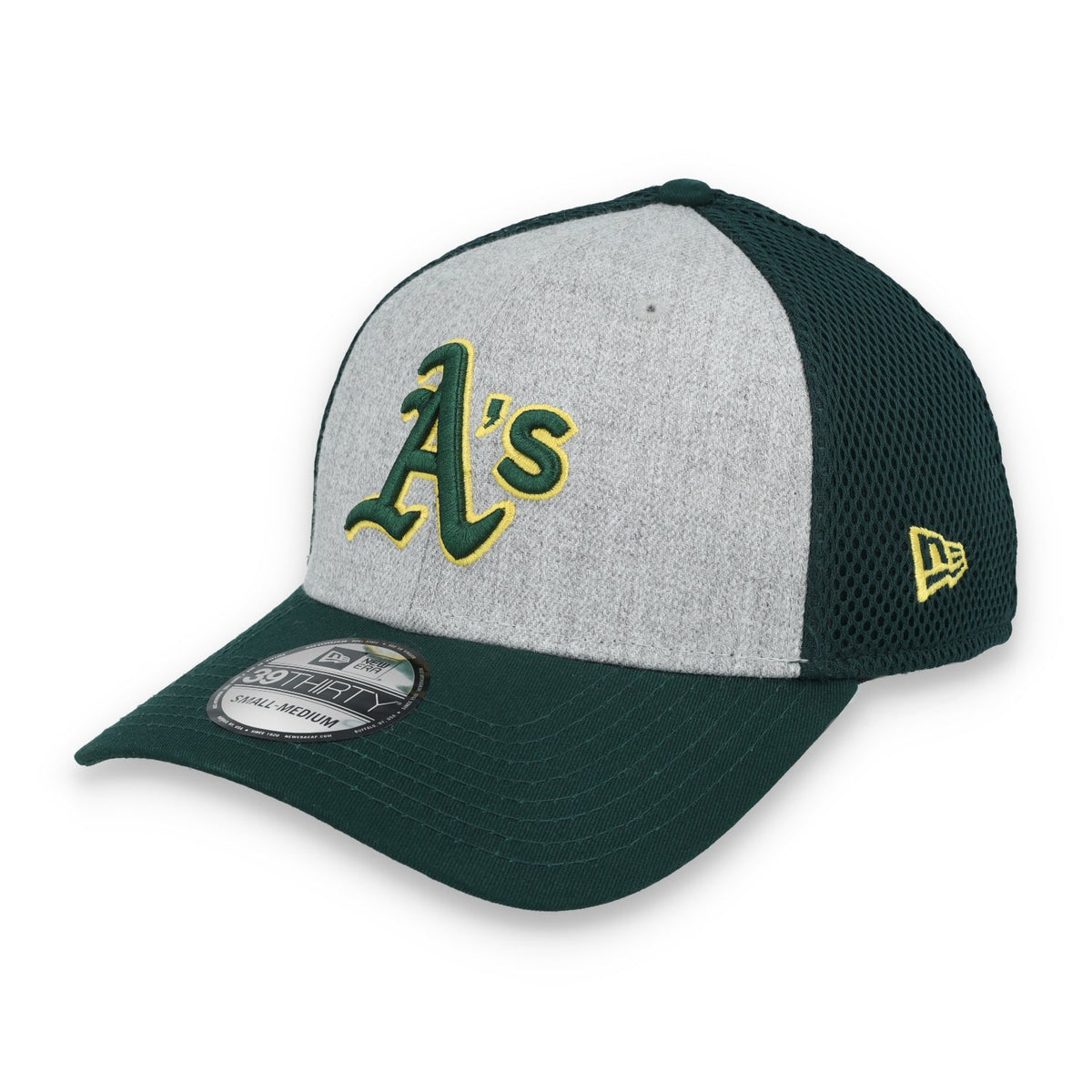 New Era Oakland Athletics Prime Neo 39THIRTY Flex Hat – Greem/Grey product image 4, provided for visual reference and