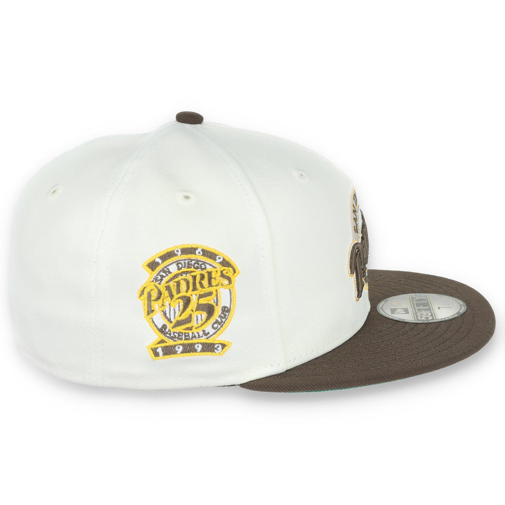 New Era San Diego Padres Patch 25TH ANNIVERSARY 59FIFTY Fitted Ivory Hat-1 product image 4, provided for visual reference