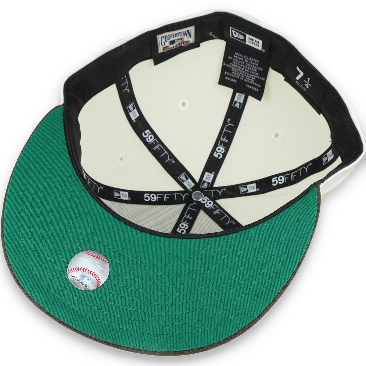 New Era San Diego Padres Patch 25TH ANNIVERSARY 59FIFTY Fitted Ivory Hat-1 product image 7, provided for visual reference