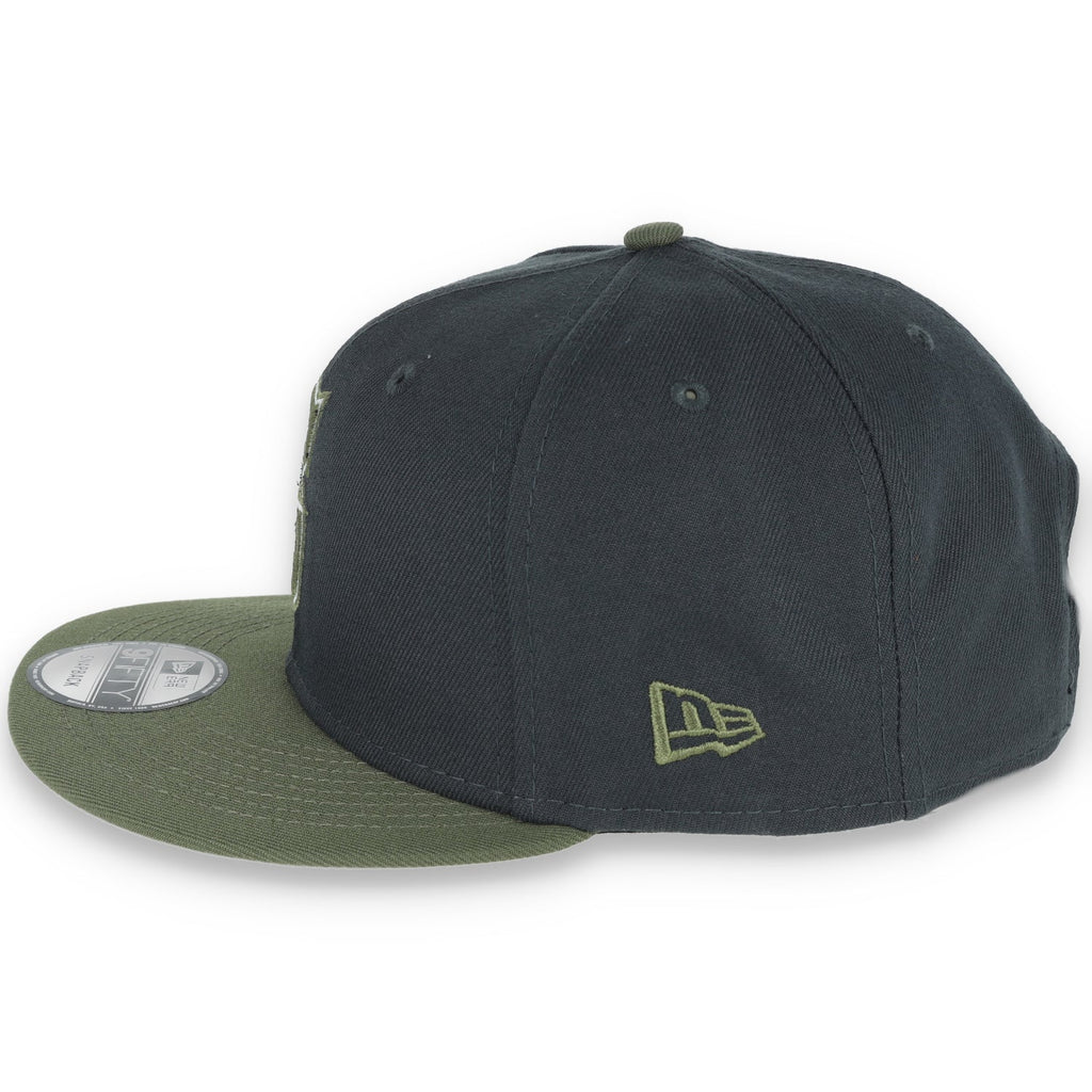New Era Seattle Mariners 2-Tone Color Pack 9FIFTY Snapback Hat-Grey/Olive product image 4, provided for visual reference and