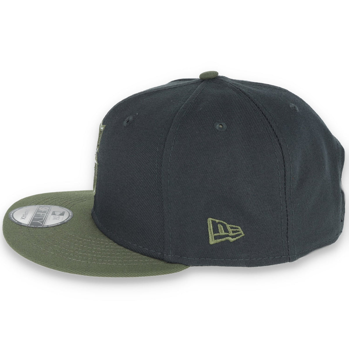 New Era Seattle Mariners 2-Tone Color Pack 9FIFTY Snapback Hat-Grey/Olive product image 4, provided for visual reference and