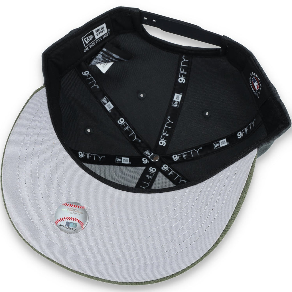 New Era Seattle Mariners 2-Tone Color Pack 9FIFTY Snapback Hat-Grey/Olive product image 7, provided for visual reference and