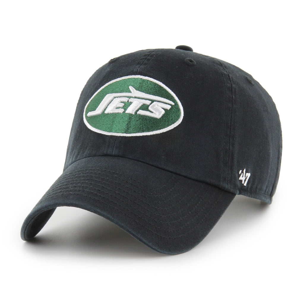 New York Jets '47 Black Clean Up Adjustable Hat product image 1, provided for visual reference and product detail review