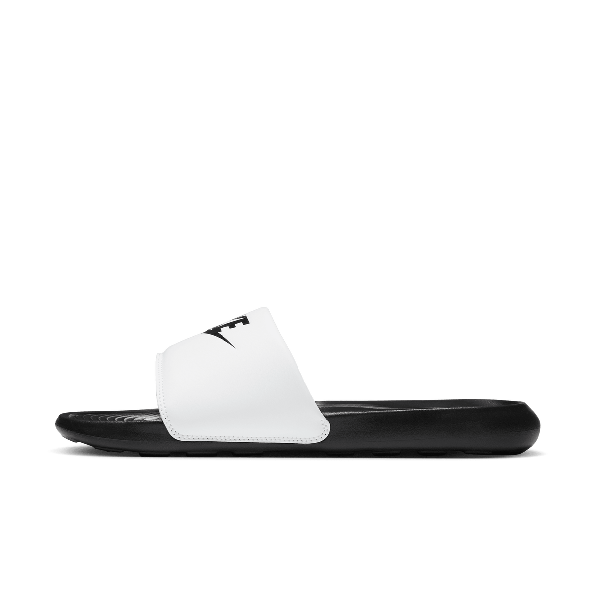 Nike Victori One Slides-White/Black product image 7, provided for visual reference and product detail review