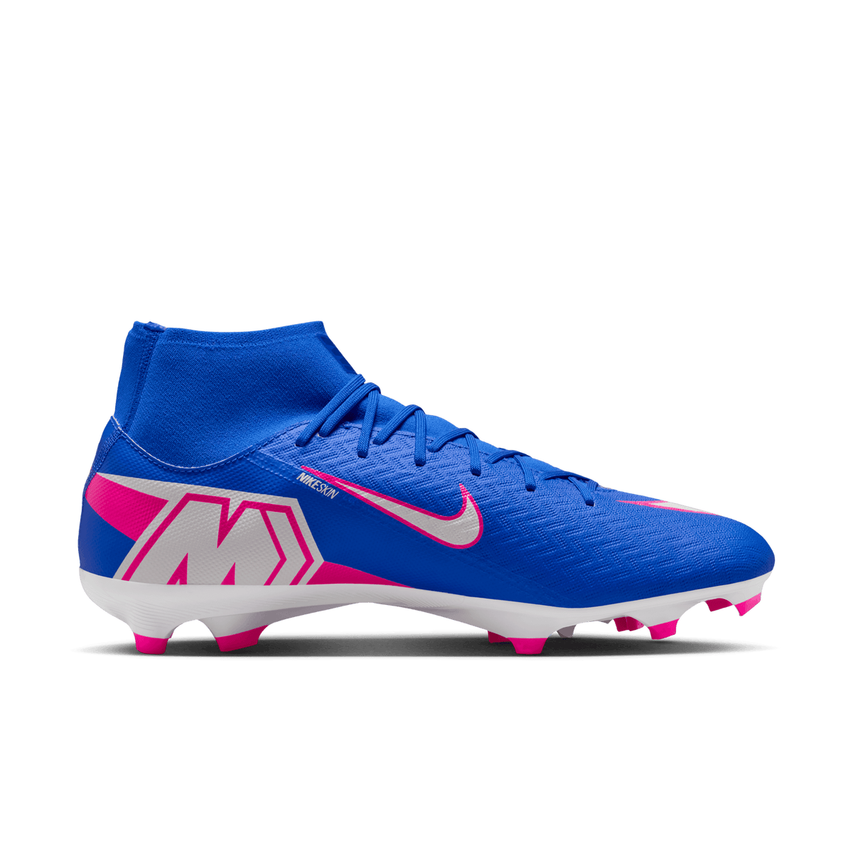Nike Youth Mercurial Superfly 10 Academy FG- Racer Blue/white product image 9, provided for visual reference and product