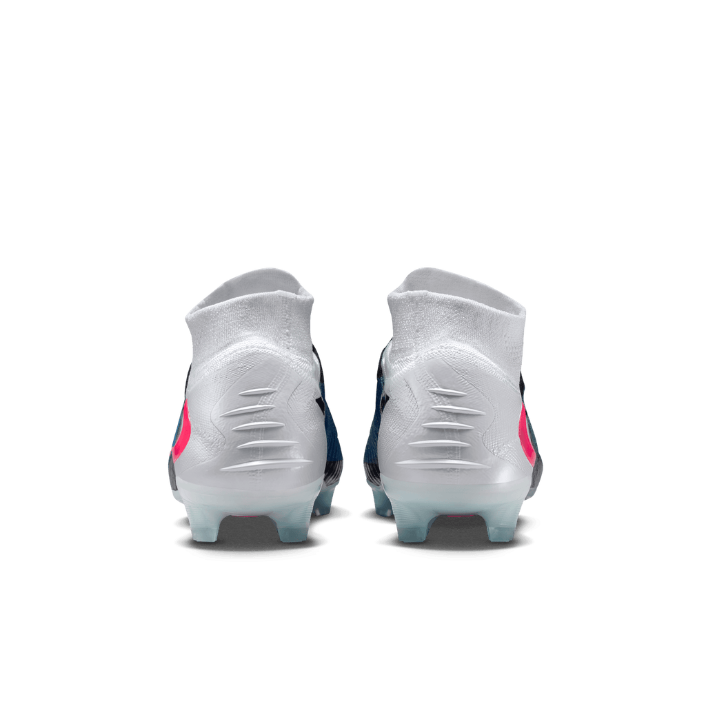 Nike Phantom 6 High Elite FG-Racer Blue/Pink Blast/White product image 7, provided for visual reference and product detail