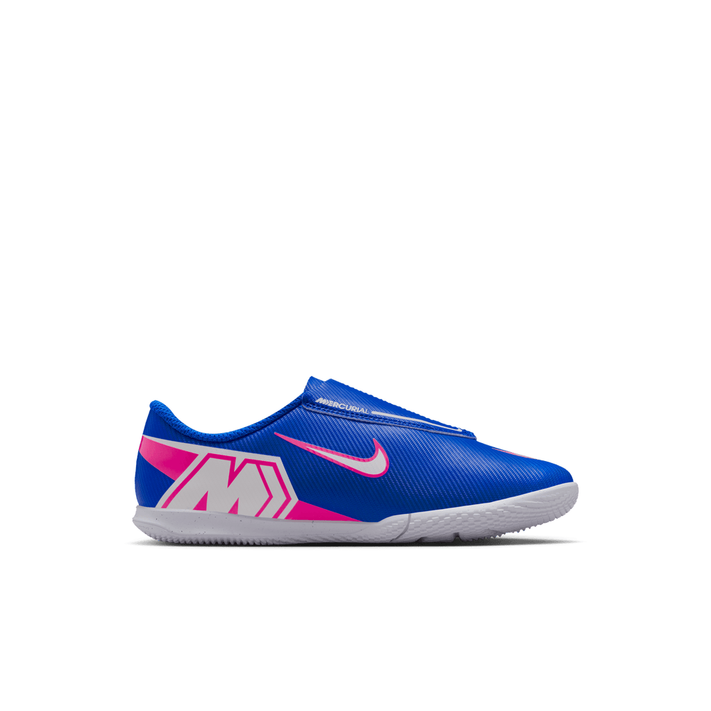 Nike Jr. Mercurial Vapor 16 Club Little Kids' IC Low-Top Soccer Shoes-Racer Blue/white product image 7, provided for visual