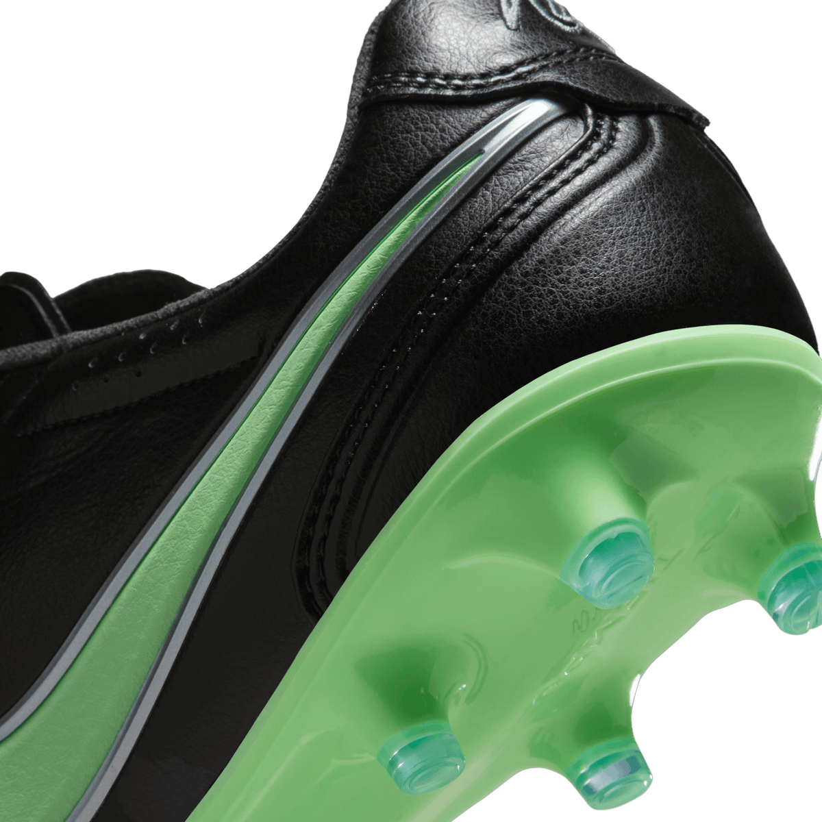 Nike Tiempo Ligera Pro FG- Black/illusion Green-black product image 12, provided for visual reference and product detail