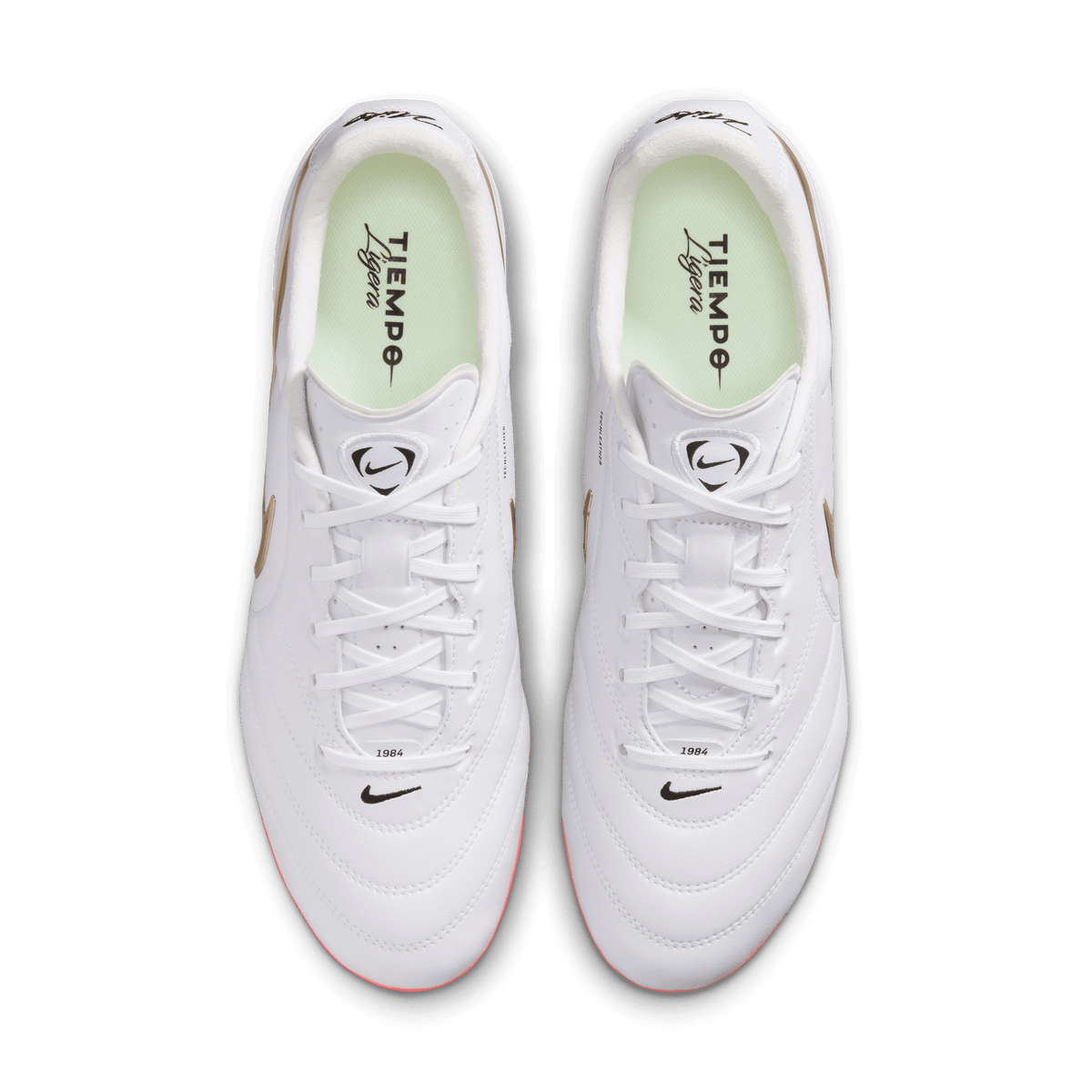 Nike Tiempo Ligera Pro FG - White/Blur-Bright Crimson product image 5, provided for visual reference and product detail