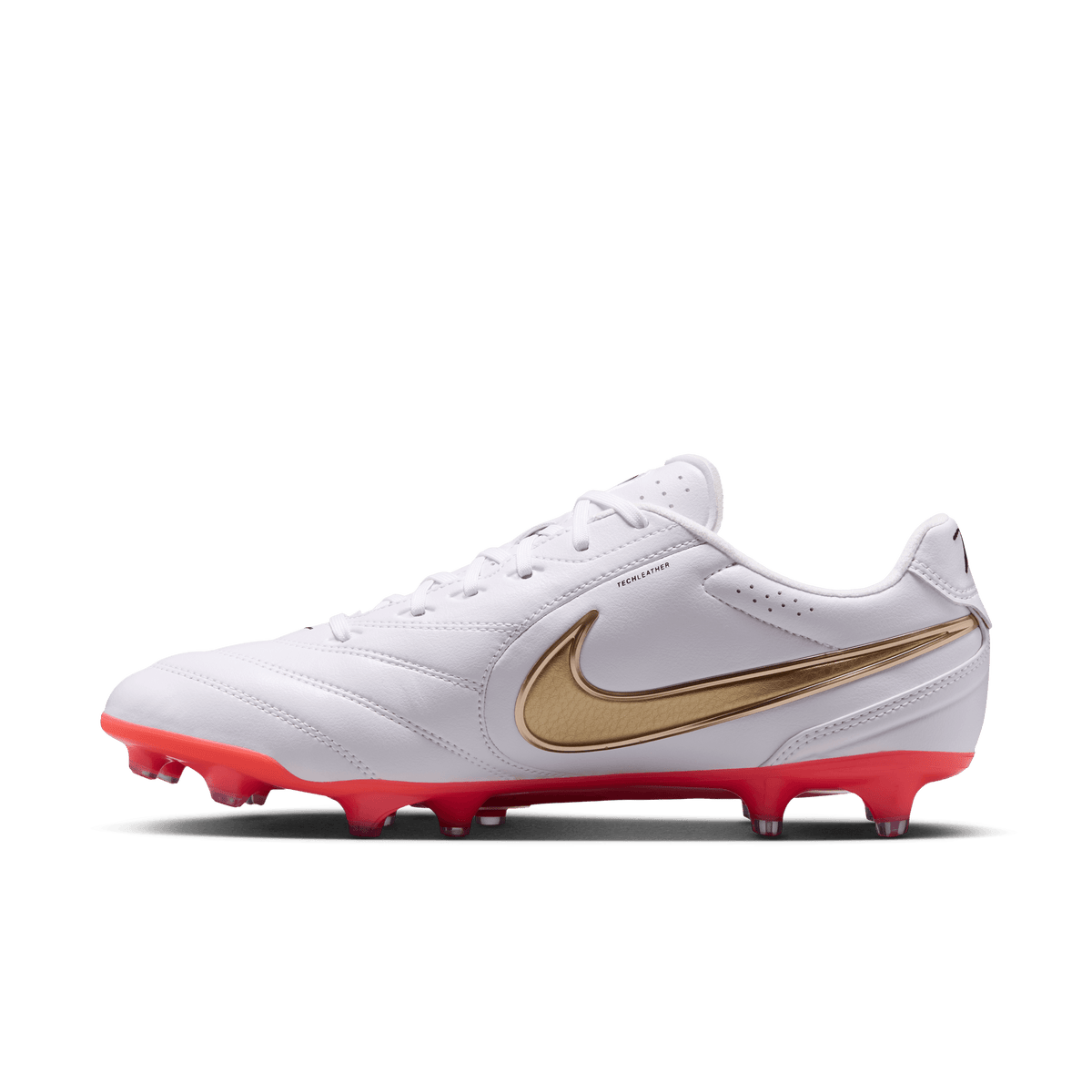 Nike Tiempo Ligera Pro FG - White/Blur-Bright Crimson product image 10, provided for visual reference and product detail