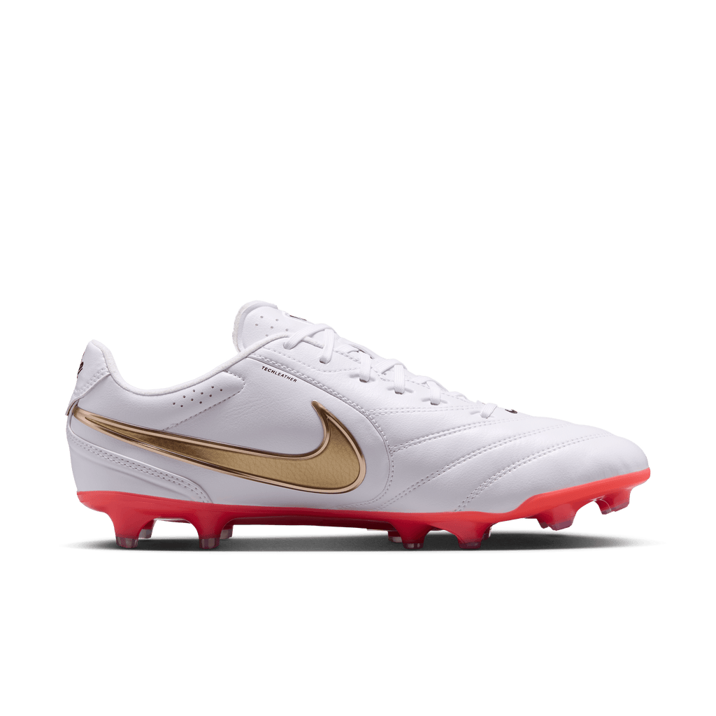 Nike Tiempo Ligera Pro FG - White/Blur-Bright Crimson product image 6, provided for visual reference and product detail