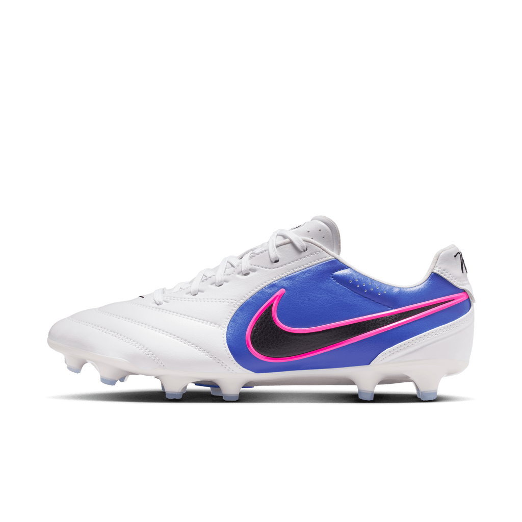 Nike Tiempo Ligera Pro FG-White/black-racer Blue-pink Blast product image 10, provided for visual reference and product