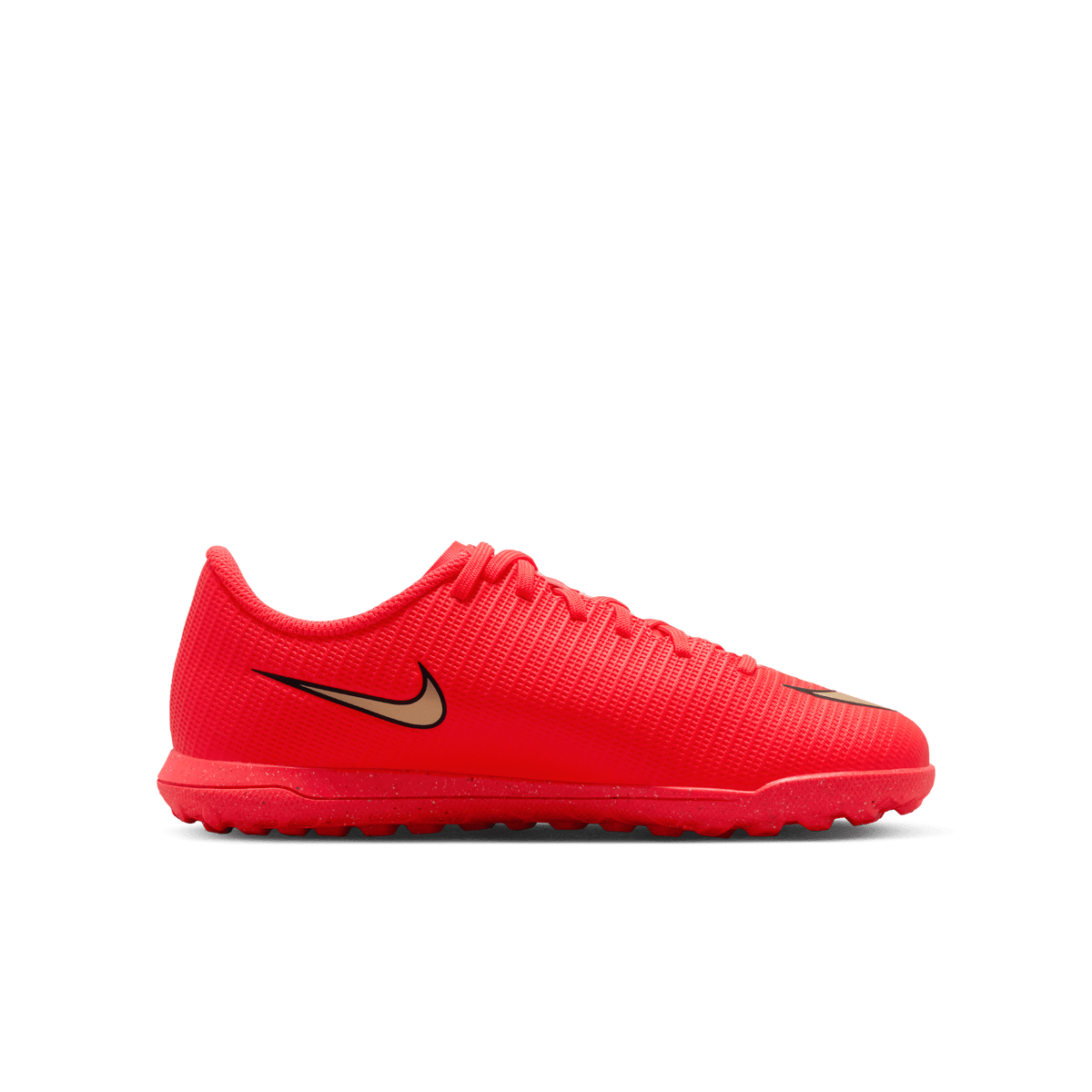 Nike Jr. Mercurial Vapor 17 Club Big Kids' Turf Low-Top Soccer Shoes- BRIGHT CRIMSON/BLUR product image 8, provided for