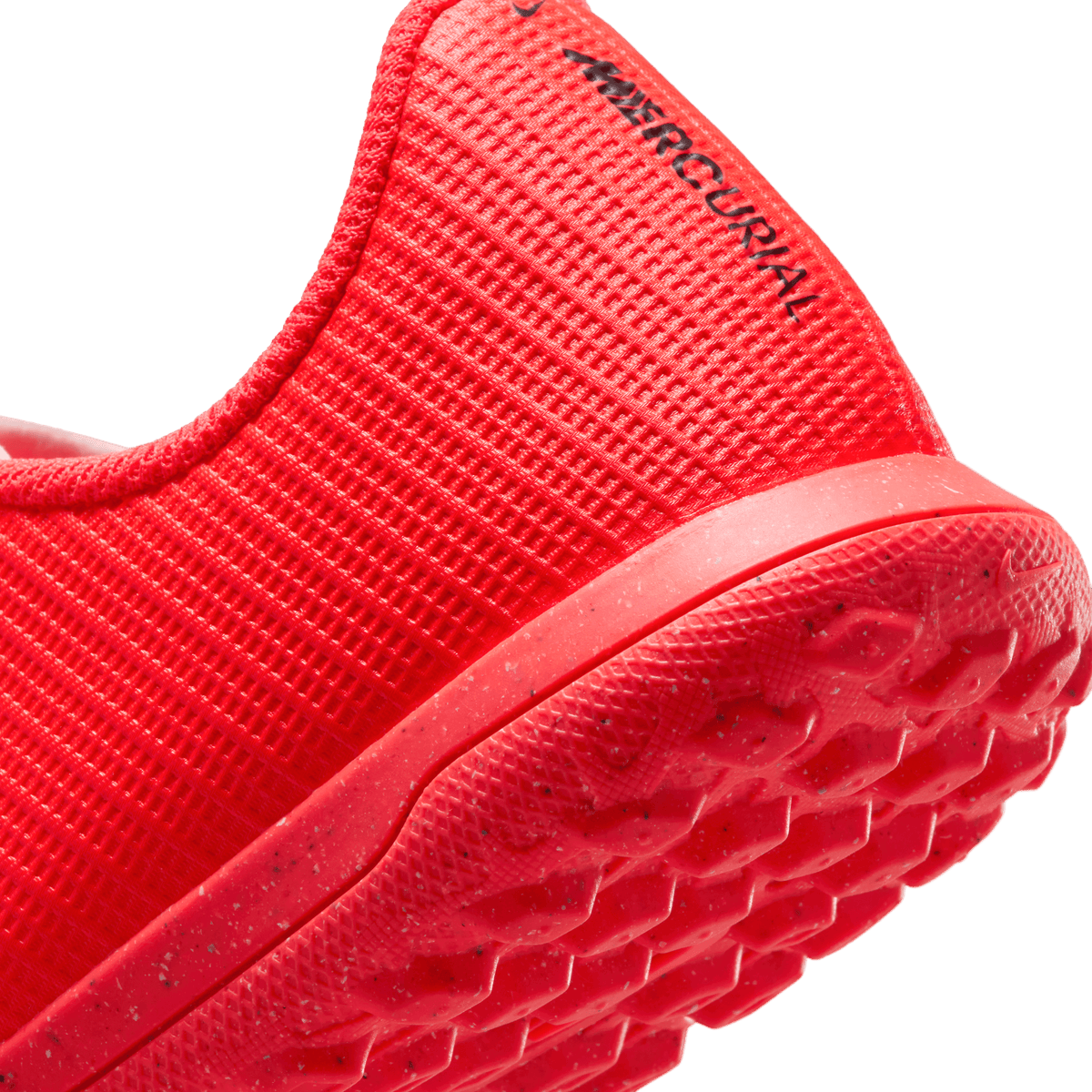 Nike Jr. Mercurial Vapor 17 Club Big Kids' Turf Low-Top Soccer Shoes- BRIGHT CRIMSON/BLUR product image 9, provided for