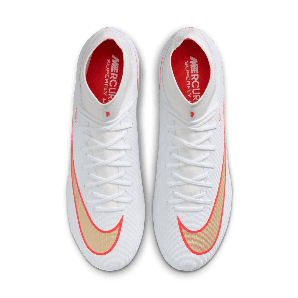 Nike Mercurial Superfly 11 Academy FG/MG - WHITE/BLUR-BRIGHT CRIMSON product image 8, provided for visual reference and
