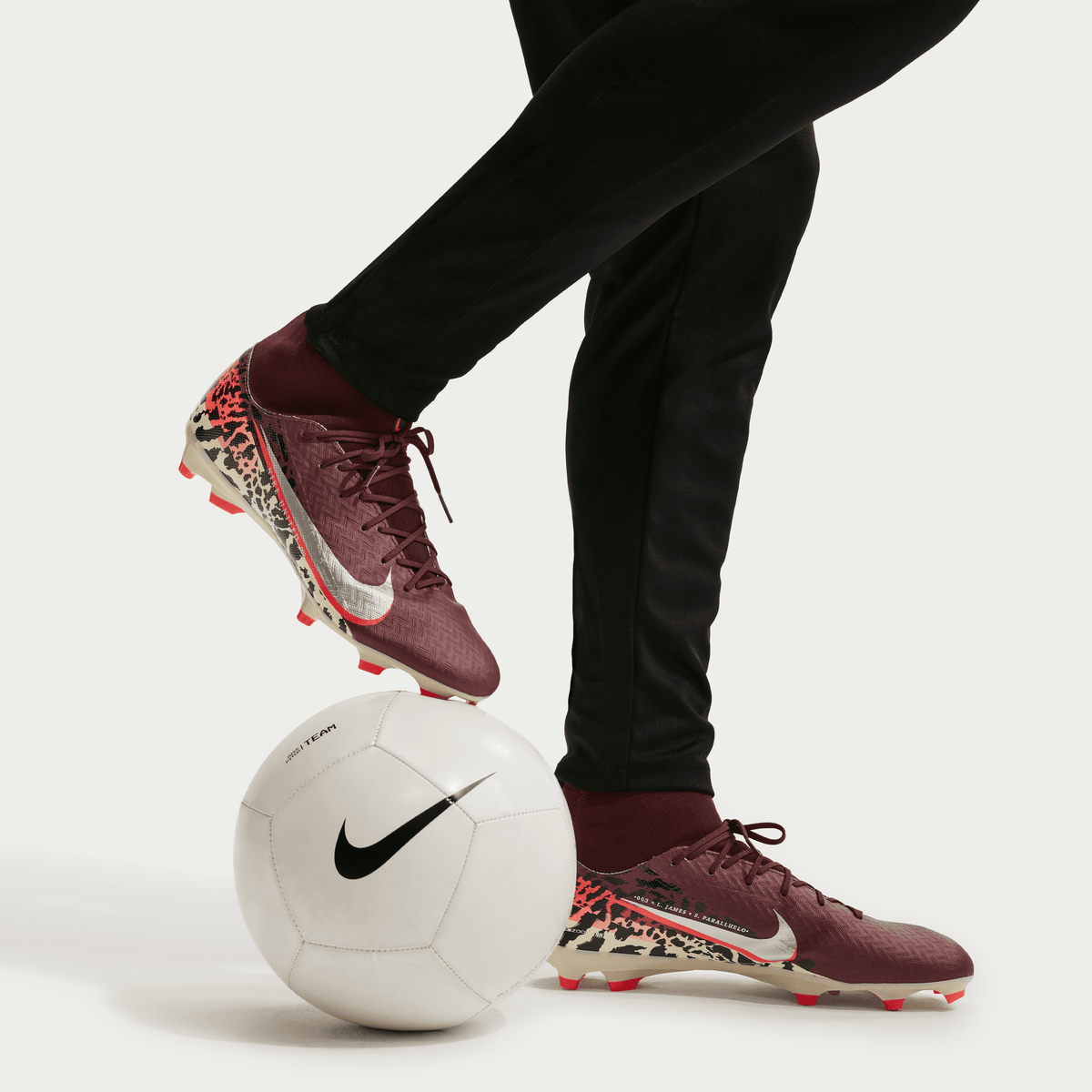 Nike United Mercurial Superfly 10 Academy-Burgundy /Red/Metallic Silver product image 7, provided for visual reference and