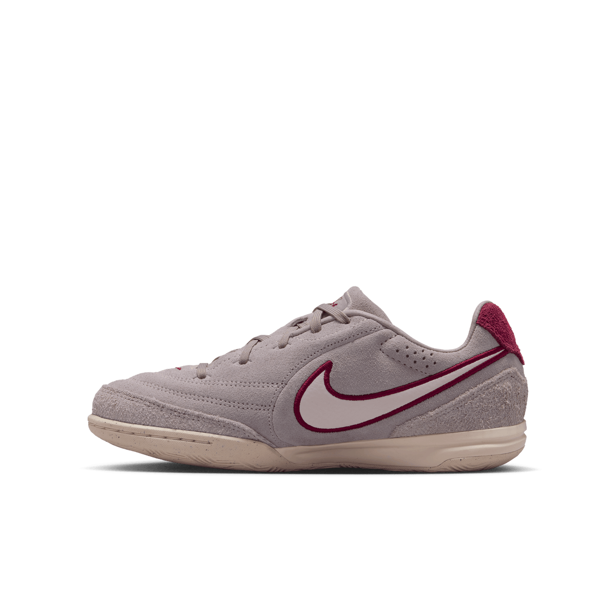 Nike Jr. Tiempo Streetgato PRM Big Kids' Indoor/Court Low-Top Soccer Shoes-Moon Particle/chalk-team Red product image 6,