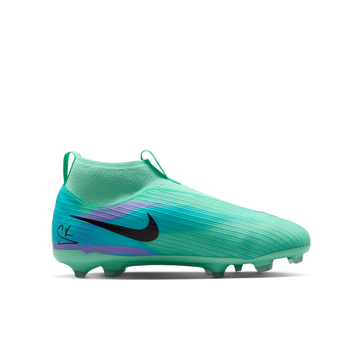 Nike United Jr. Mercurial Superfly 11 Academy "Sam Kerr" - GREEN GLOW/BLACK product image 7, provided for visual reference