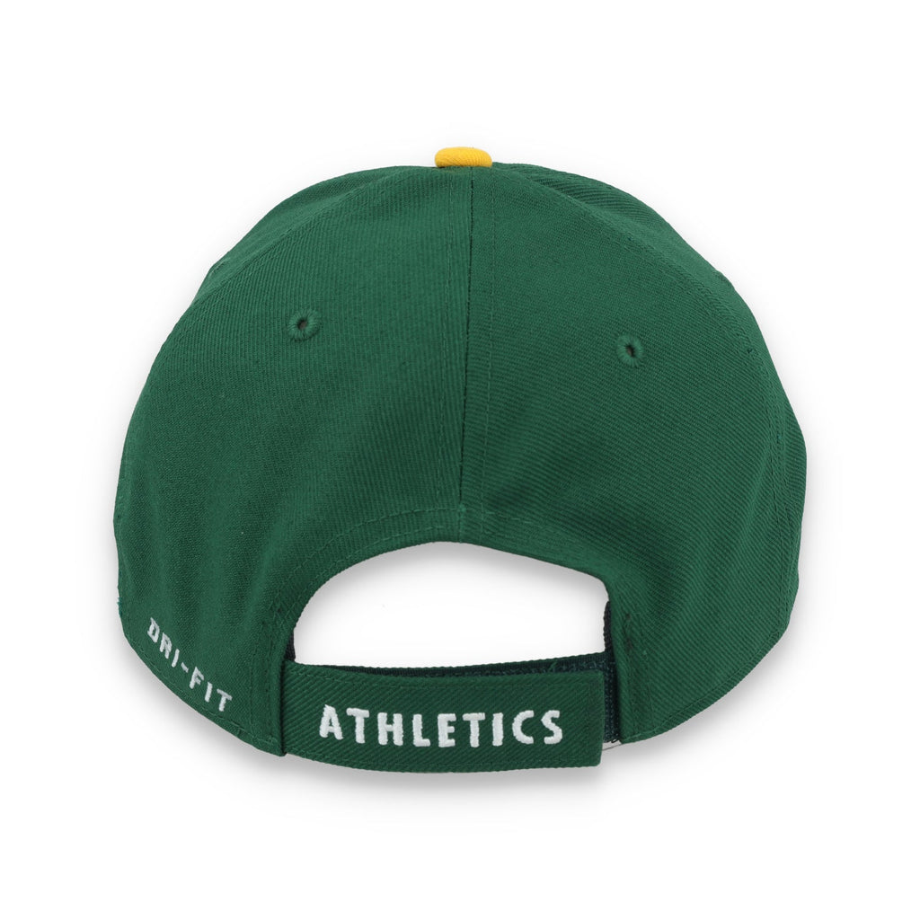 Nike Oakland Athletics Legacy91 Dri-FIT Adjustable Hat -Green/Yellow product image 5, provided for visual reference and