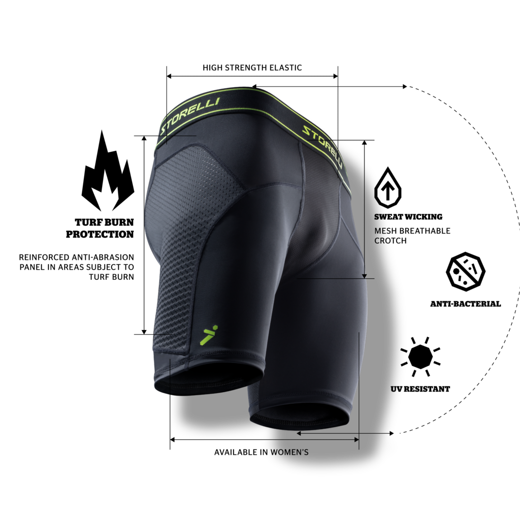 Storelli BodyShield Turf Burn Sliders 2 - Black product image 2, provided for visual reference and product detail review