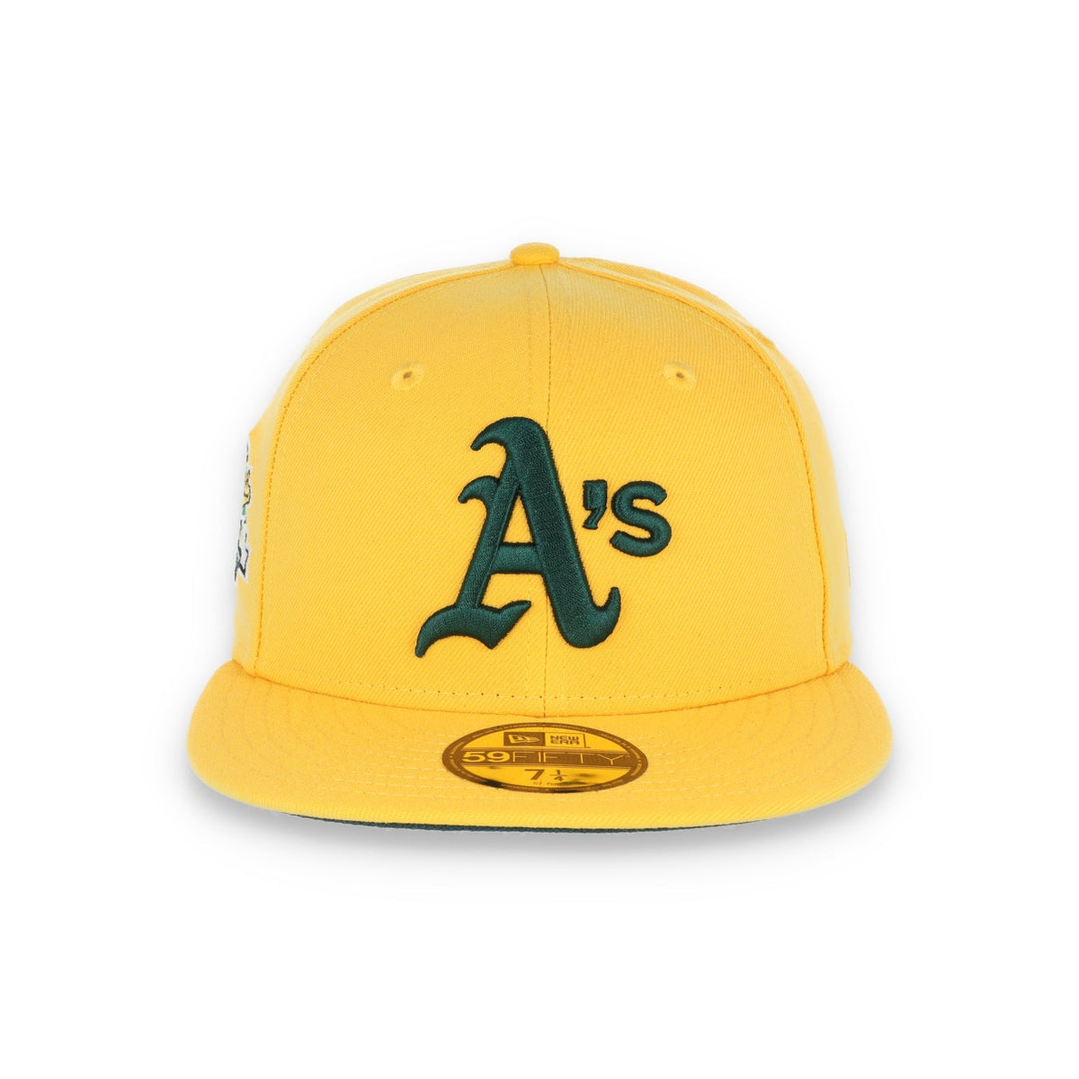 New Era Oakland Athletics 1989 Battle of the Bay Patch 59FIFTY Fitted-Yellow/Forest Green product image 2, provided for