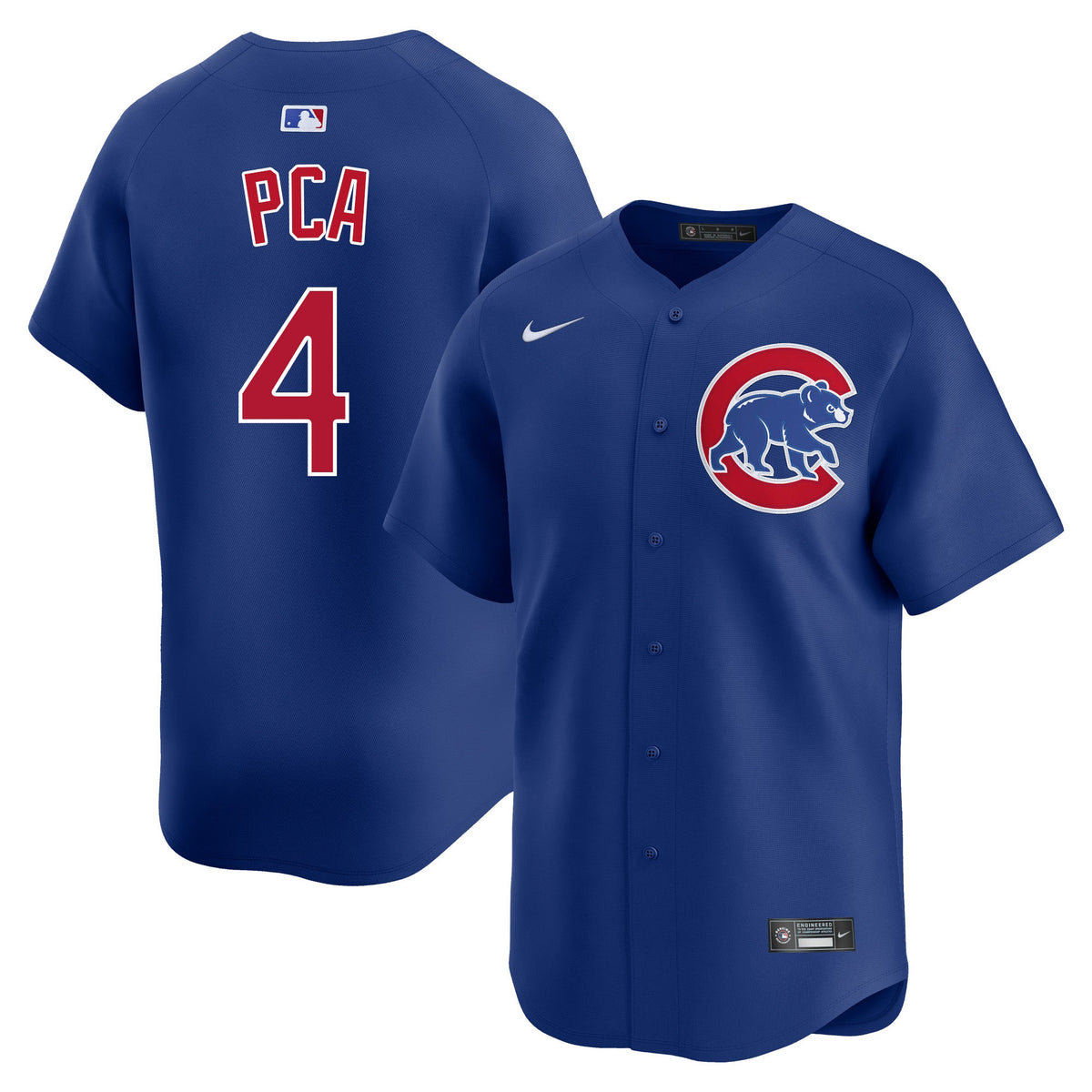 PCA Chicago Cubs Nike Royal Alternate Limited Jersey product image 1, provided for visual reference and product detail review