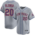 Pete Alonso New York Mets Road Limited Jersey - Gray product image 1