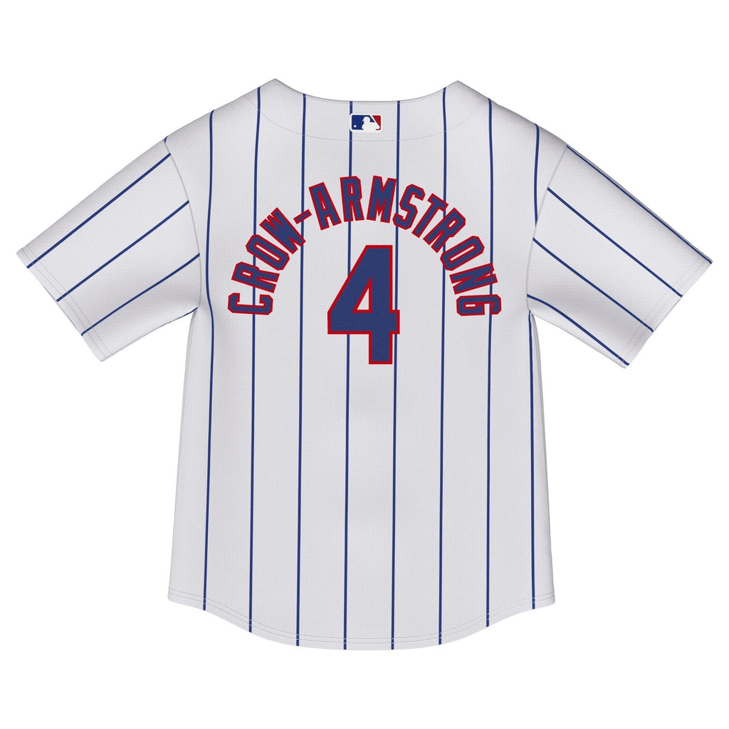 Pete Crow-Armstrong Chicago Cubs Nike Infant Home Pinstripe Jersey product image 2, provided for visual reference and