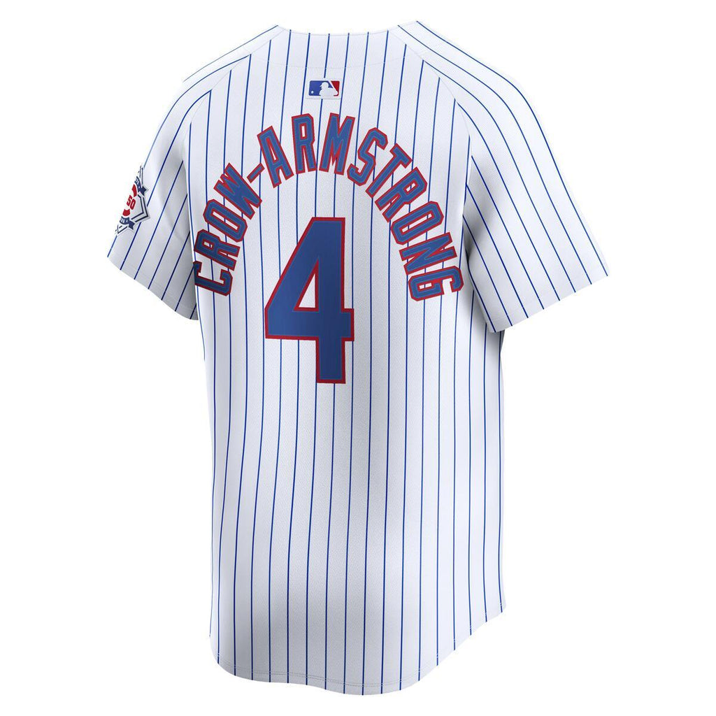 Pete Crow-Armstrong Chicago Cubs Nike Limited 150th Anniversary Home Pinstripe Jersey product image 2, provided for visual