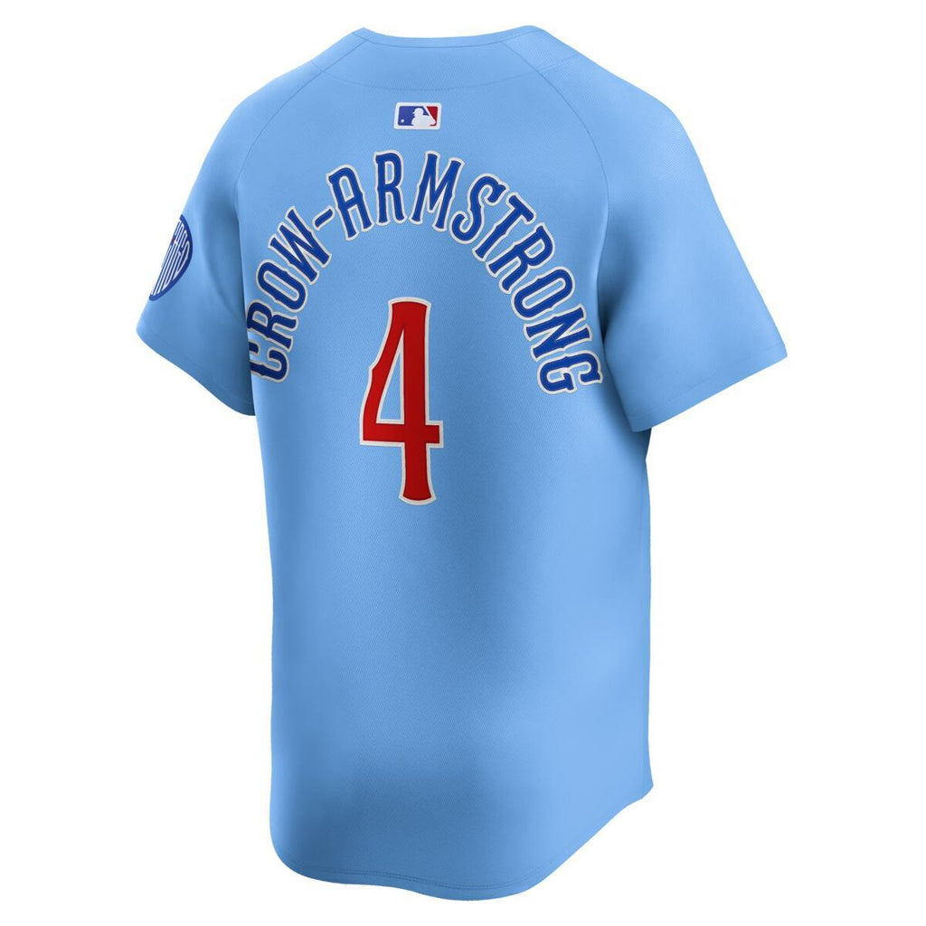 Pete Crow-Armstrong Chicago Cubs Nike Men Light Blue 2nd Alternate Limited Jersey product image 2, provided for visual