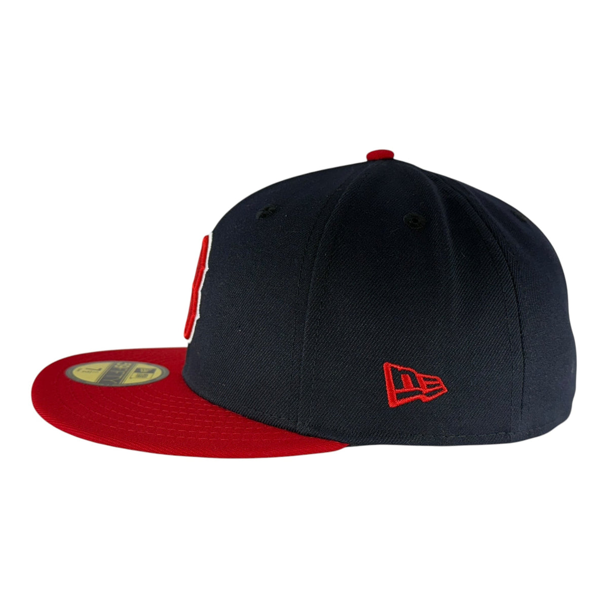 Boston Red Sox Navy/Red New Era 59FIFTY Fitted Hat product image 4, provided for visual reference and product detail review