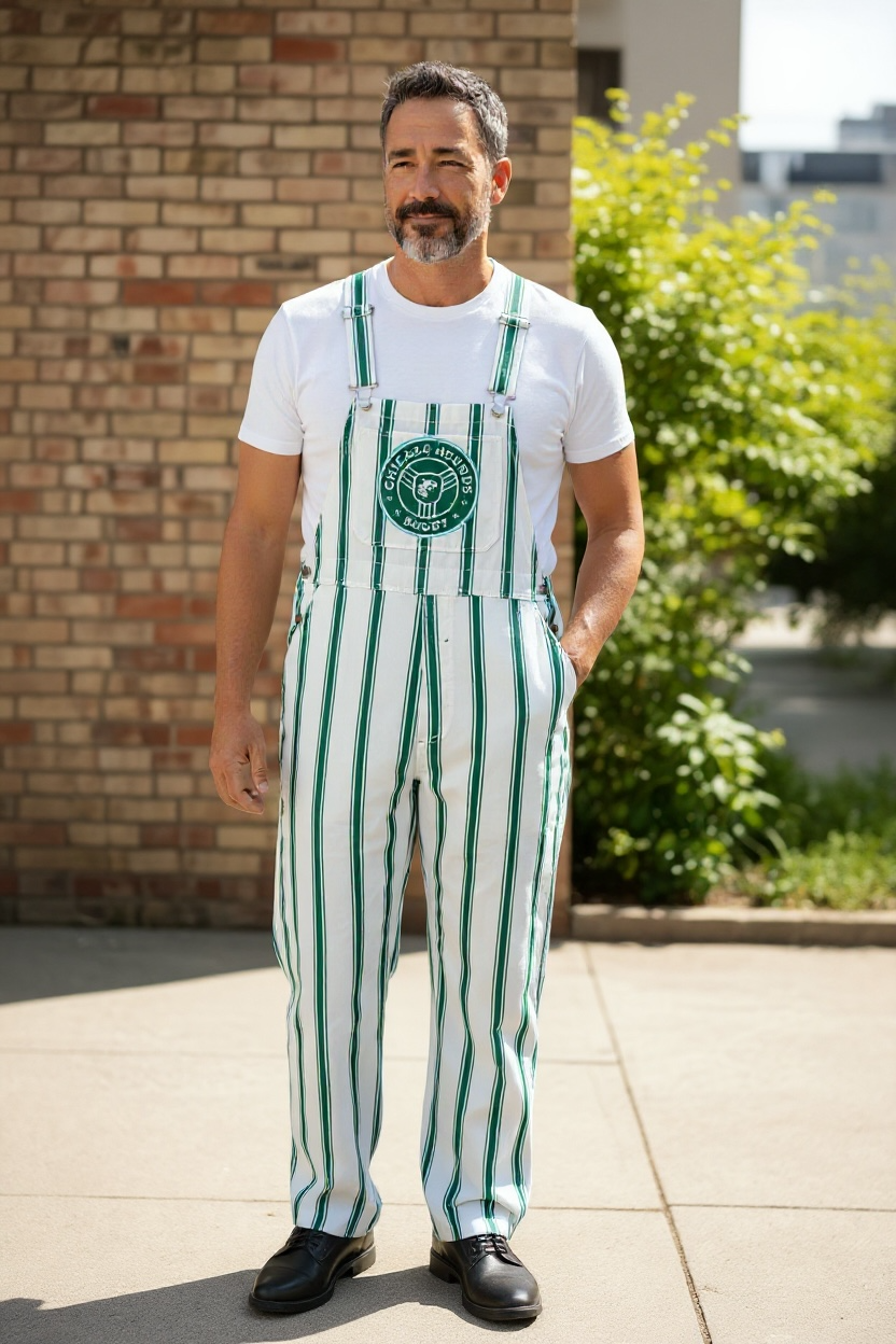 Chicago Hounds Pinstripe Overalls product image 1, provided for visual reference and product detail review