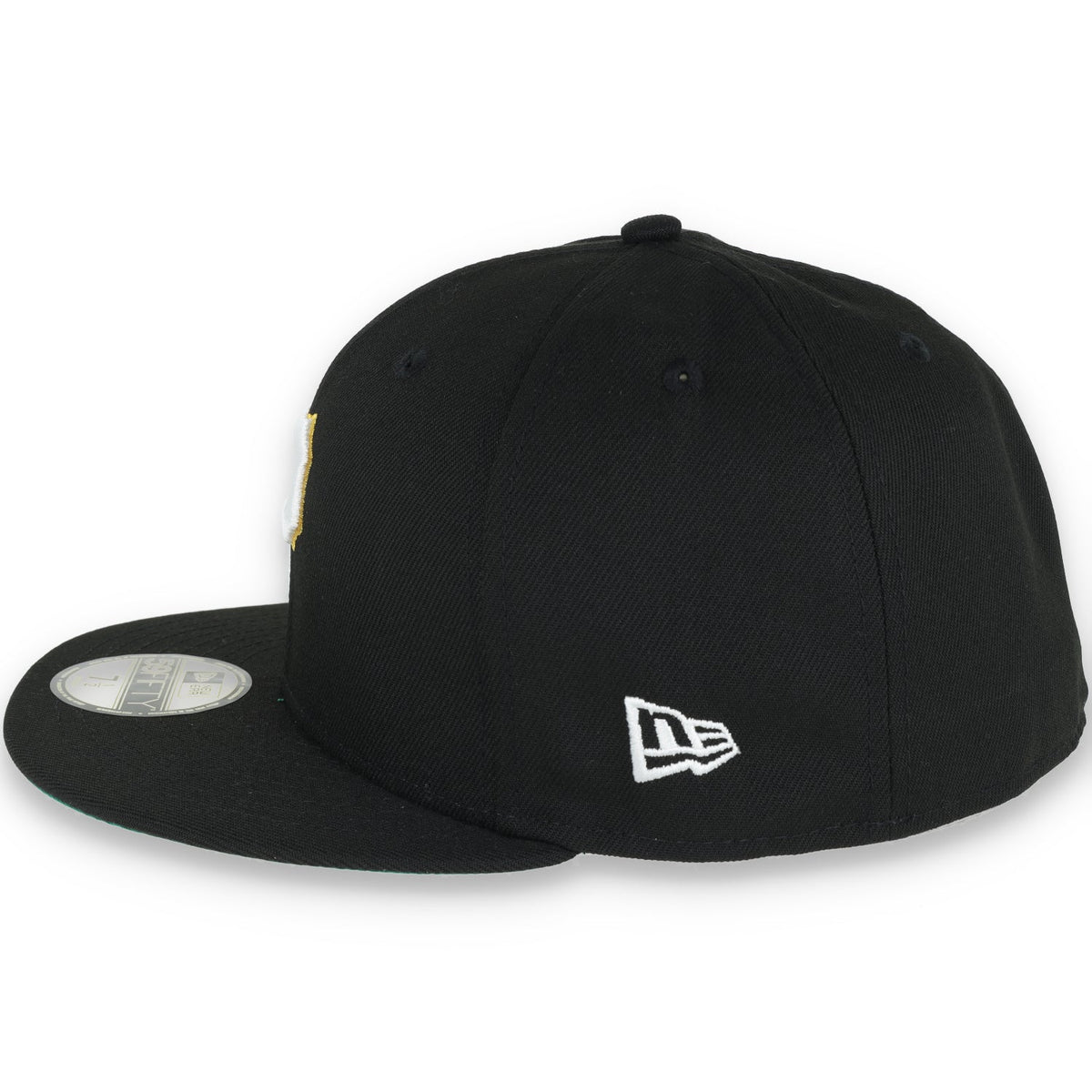 New Era Pittsburgh Pirates Metallic Logo 1960 Side Patch 59FIFTY Fitted - Black product image 4, provided for visual