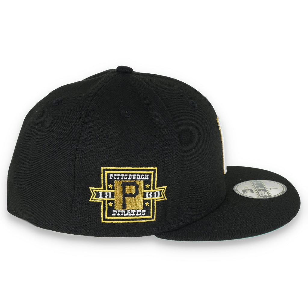 New Era Pittsburgh Pirates Metallic Logo 1960 Side Patch 59FIFTY Fitted - Black product image 6, provided for visual