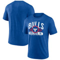 Chicago Bulls Royal Badge of Honor Tri-Blend T-Shirt product image 1, provided for visual reference and product detail review