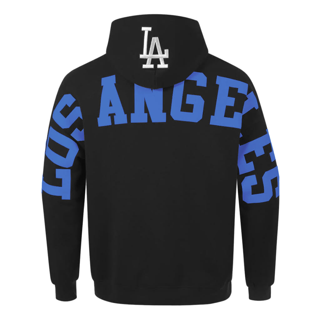 PRO STANDARD LOS ANGELES DODGERS WINGSPAN Men DROP SHOULDER FLC PO HOODIE product image 2, provided for visual reference and