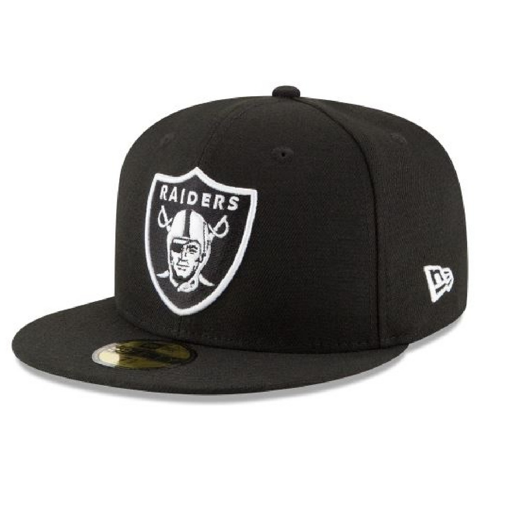 New Era Las Vegas Raiders Black & White 59Fifty Fitted product image 1, provided for visual reference and product detail