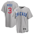 David Ross Chicago Cubs Road Gray Men Replica Jersey product image 1, provided for visual reference and product detail review