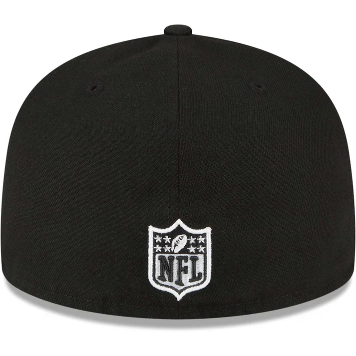 San Francisco 49ers XXIX Super Bowl Side Patch 59FIFTY Fitted Black & White Hat product image 3, provided for visual