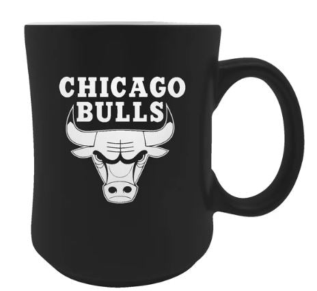 Chicago Bulls Black 19oz. Starter Stealth Ceramic Coffee Mug product image 1, provided for visual reference and product