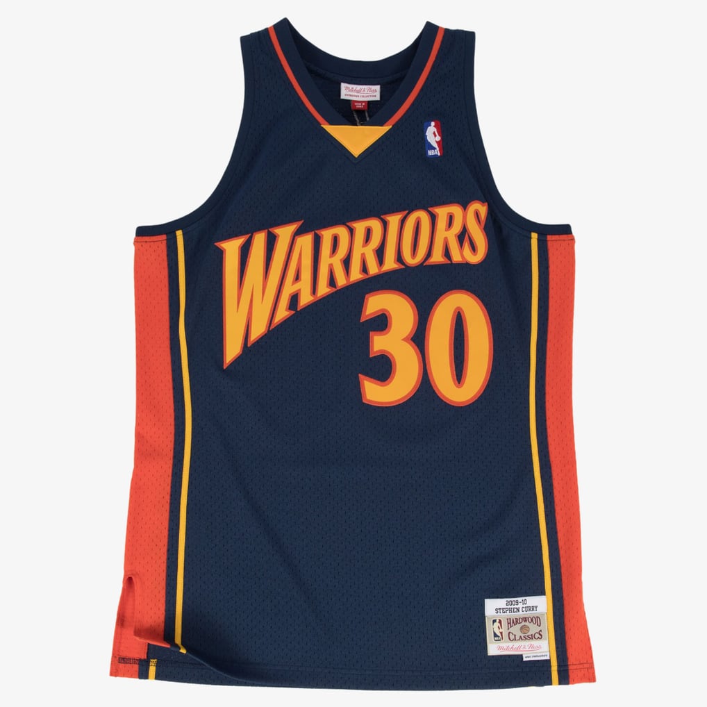 Mitchell & Ness Men Golden State Warriors Stephen Curry #30 Swingman Jersey - Navy product image 1, provided for visual