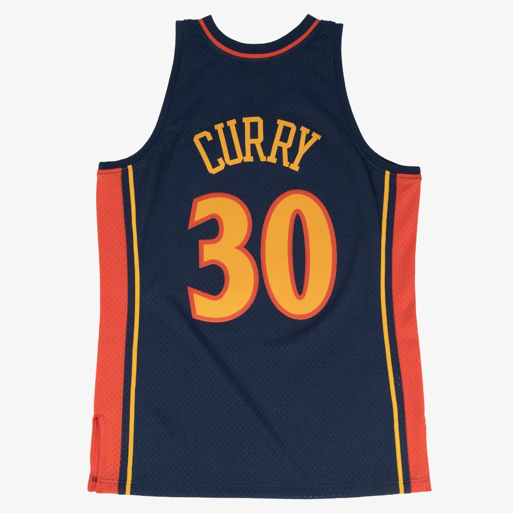 Mitchell & Ness Men Golden State Warriors Stephen Curry #30 Swingman Jersey - Navy product image 2, provided for visual