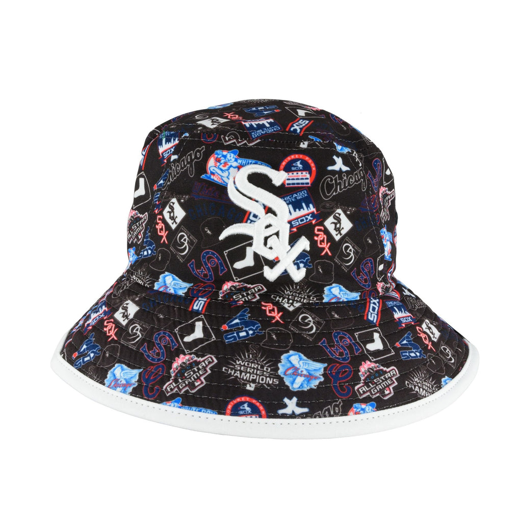 Chicago White Sox All Logos Bucket Hat product image 1, provided for visual reference and product detail review