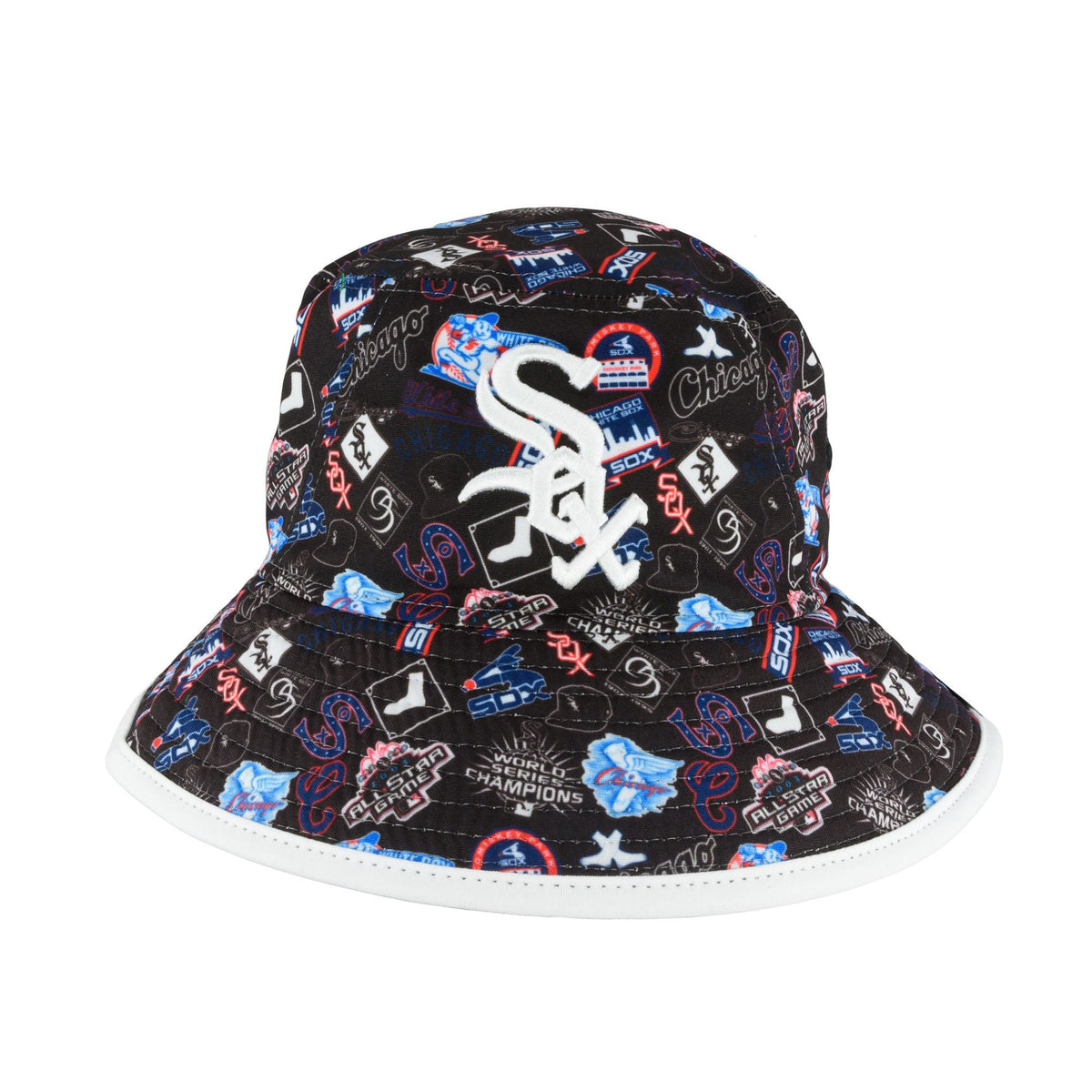 Chicago White Sox All Logos Bucket Hat product image 1, provided for visual reference and product detail review
