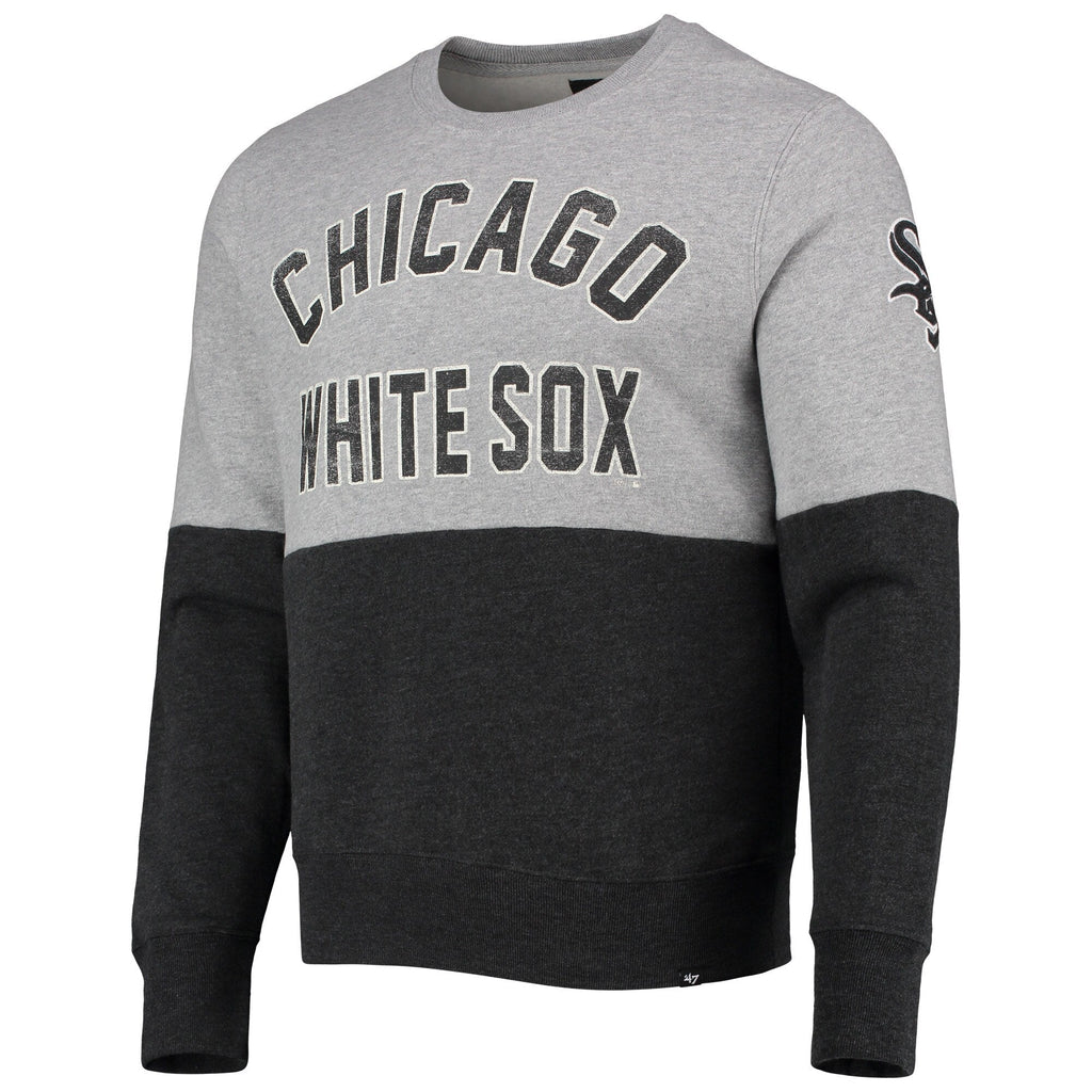 Chicago White Sox '47 Heathered Gray/Heathered Black Two-Toned Men Pullover Sweatshirt product image 2, provided for visual