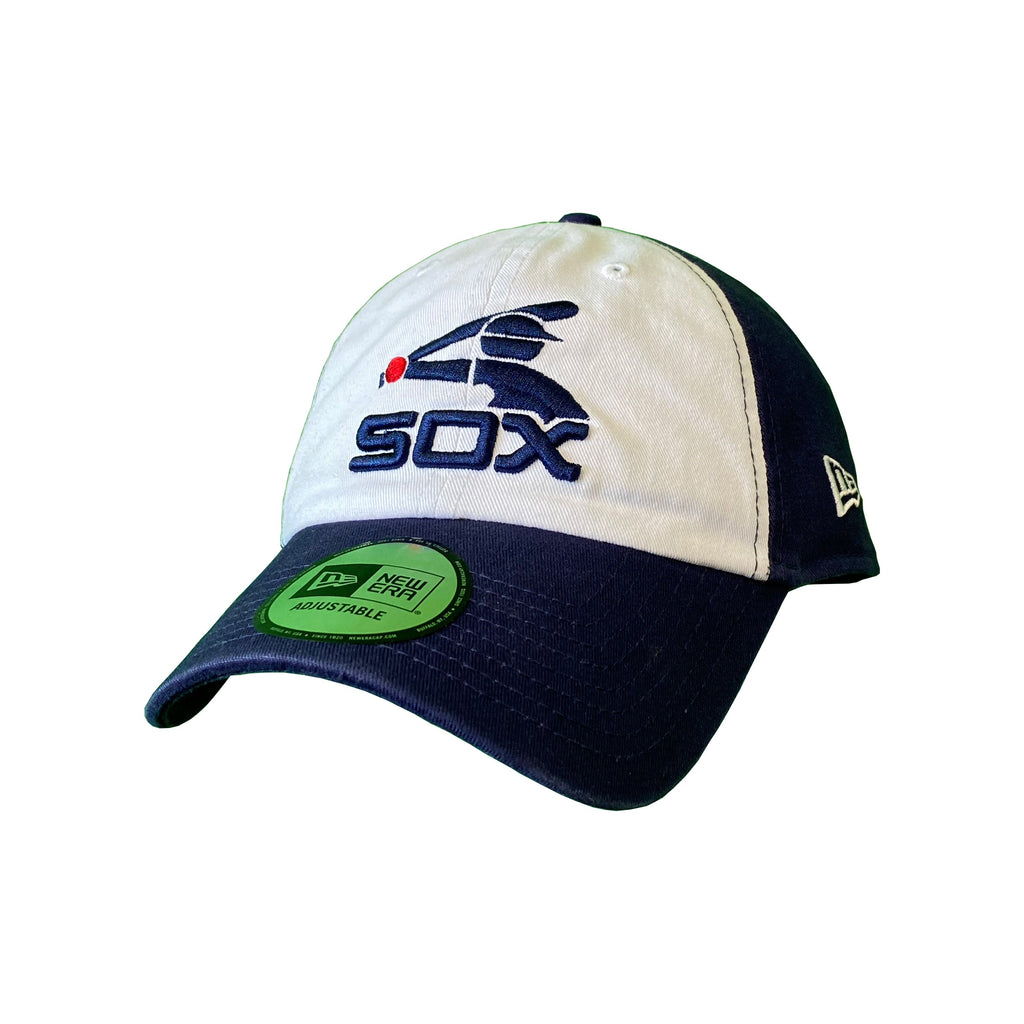 Chicago White Sox White/Navy Batterman 9Twenty Adjustable Adult Hat product image 1, provided for visual reference and