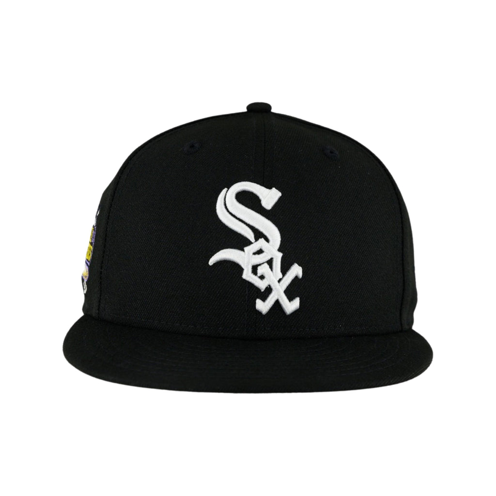 Chicago White Sox Black Grey 05' WS New Era 59FIFTY Fitted Hat product image 3, provided for visual reference and product