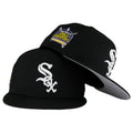 Chicago White Sox Black Grey 05' WS New Era 59FIFTY Fitted Hat product image 1, provided for visual reference and product
